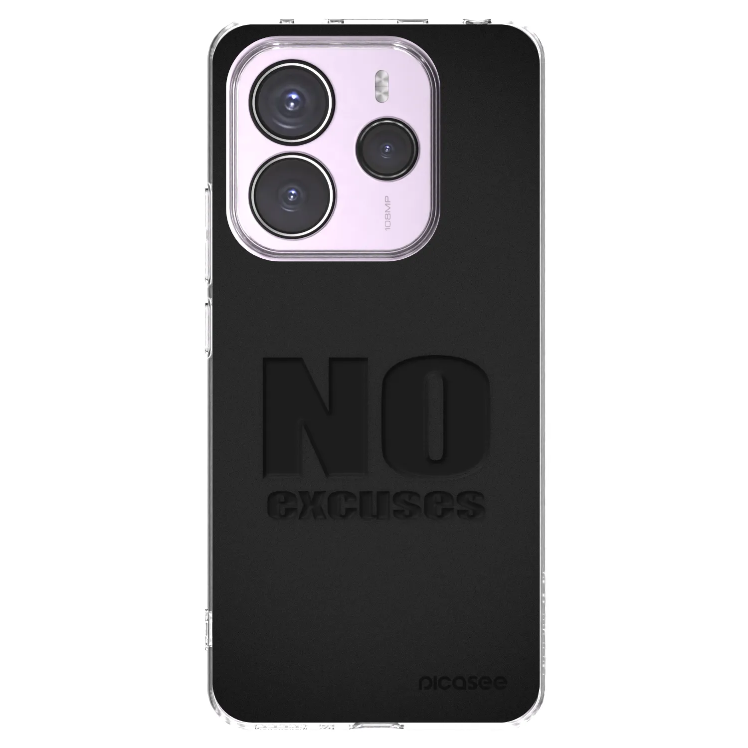 Picasee silikonska prozirna maskica za Xiaomi Redmi Note 14 5G - No Excuses