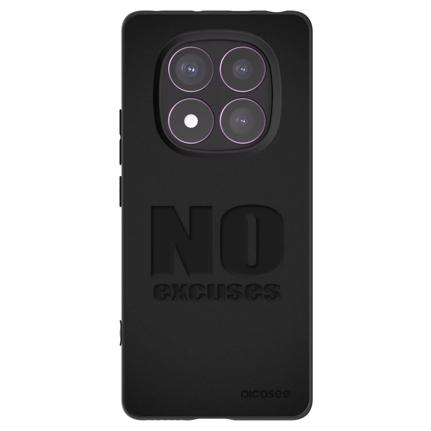 Picasee crna silikonska maskica za Xiaomi Redmi Note 14 Pro 4G - No Excuses
