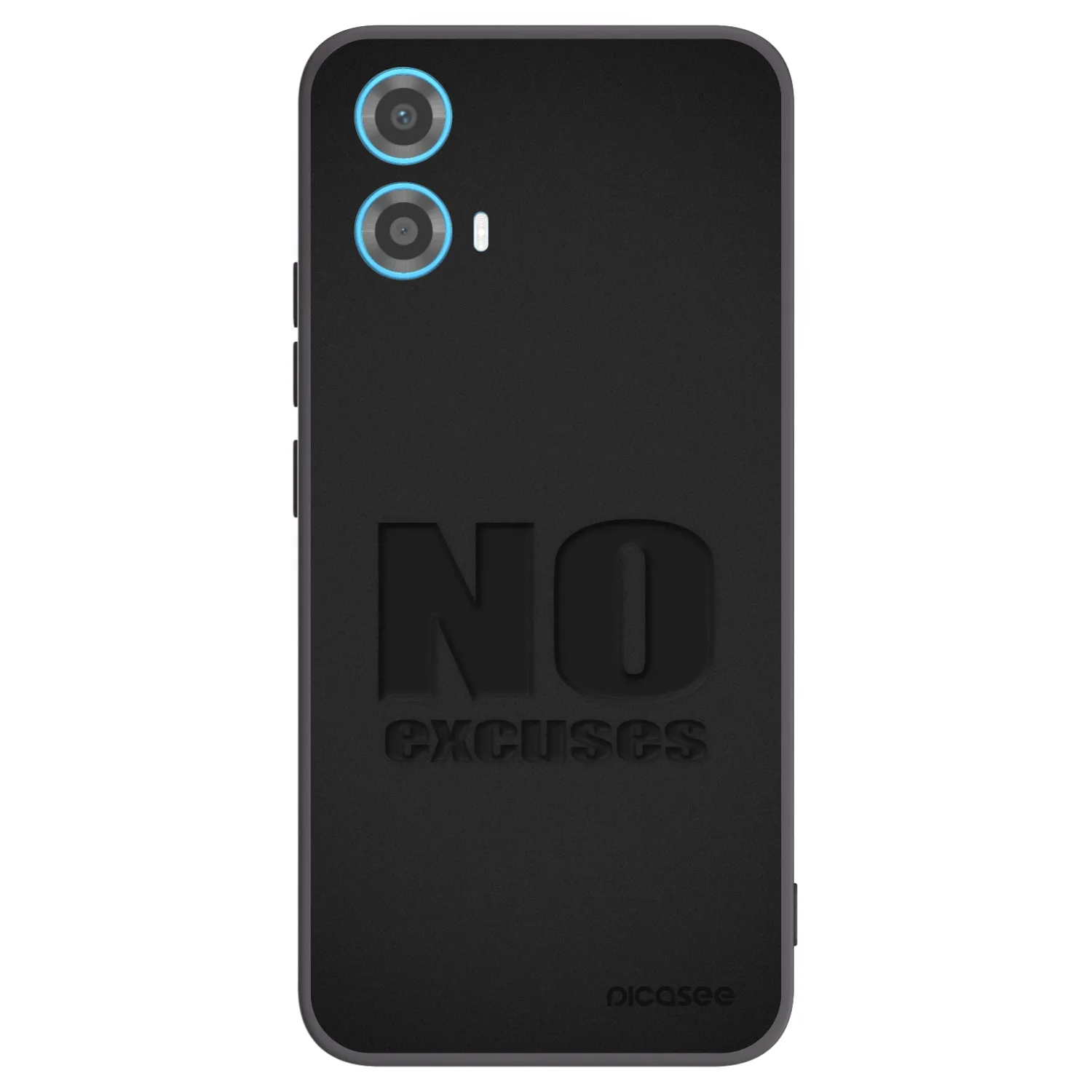 Picasee crna silikonska maskica za Motorola Moto G34 5G - No Excuses