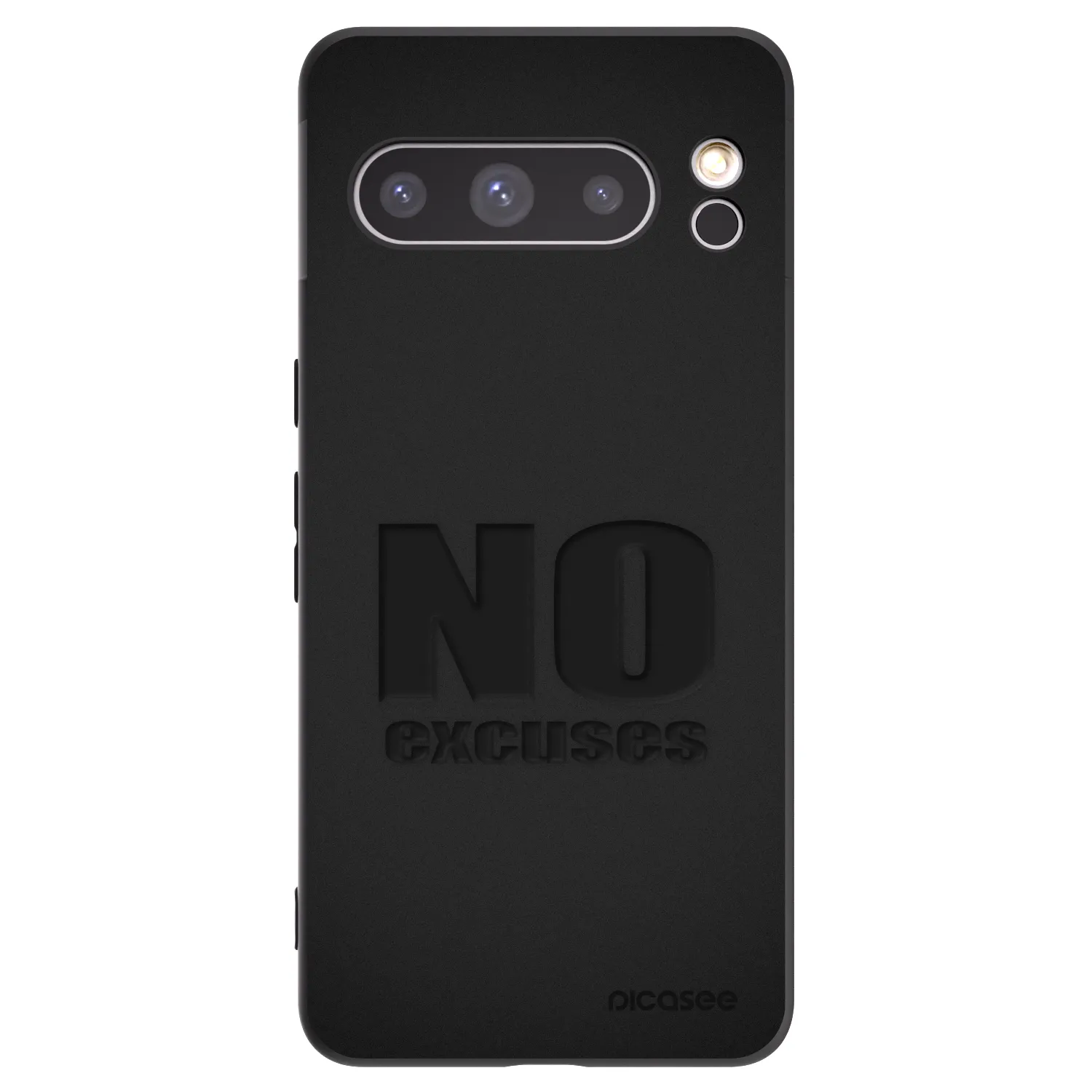 Picasee crna silikonska maskica za Google Pixel 8 Pro - No Excuses