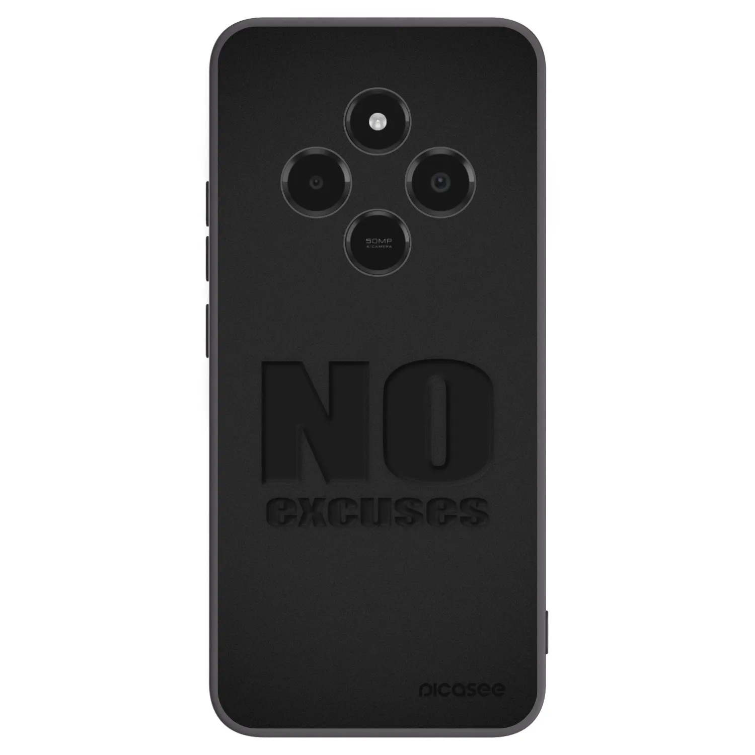 Picasee crna silikonska maskica za Xiaomi Poco C75 - No Excuses