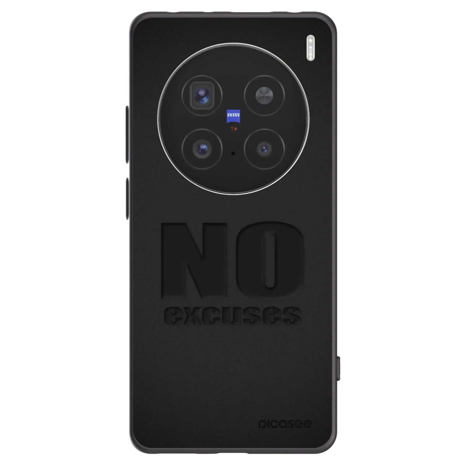 Picasee crna silikonska maskica za Vivo X200 Pro - No Excuses