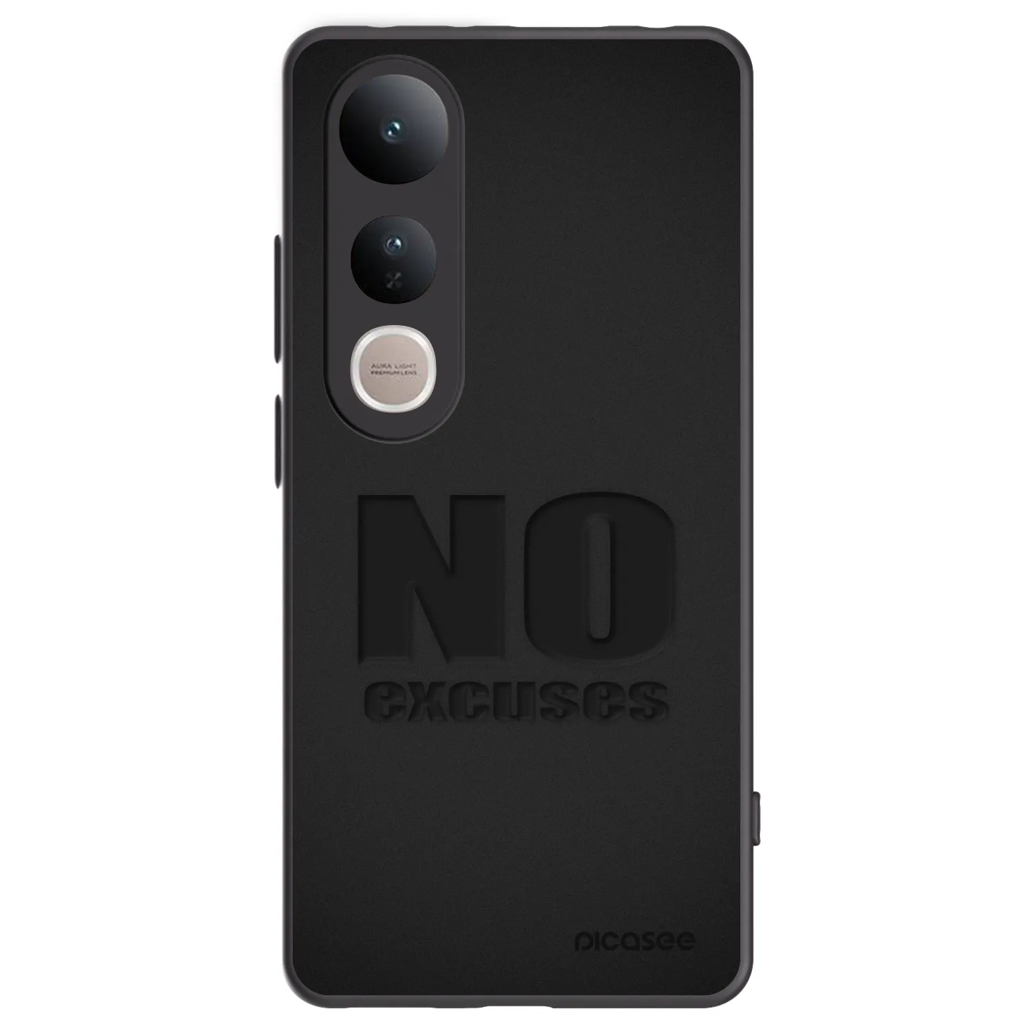 Picasee crna silikonska maskica za Vivo V50 Lite 5G - No Excuses