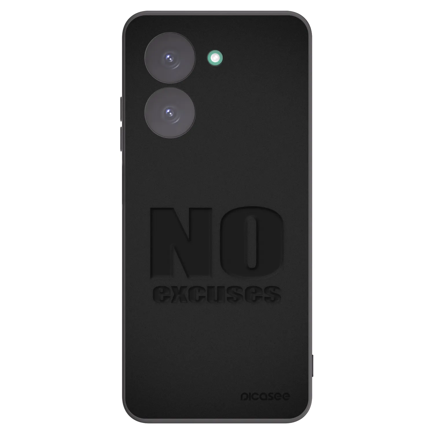 Picasee crna silikonska maskica za Xiaomi Redmi A5 - No Excuses