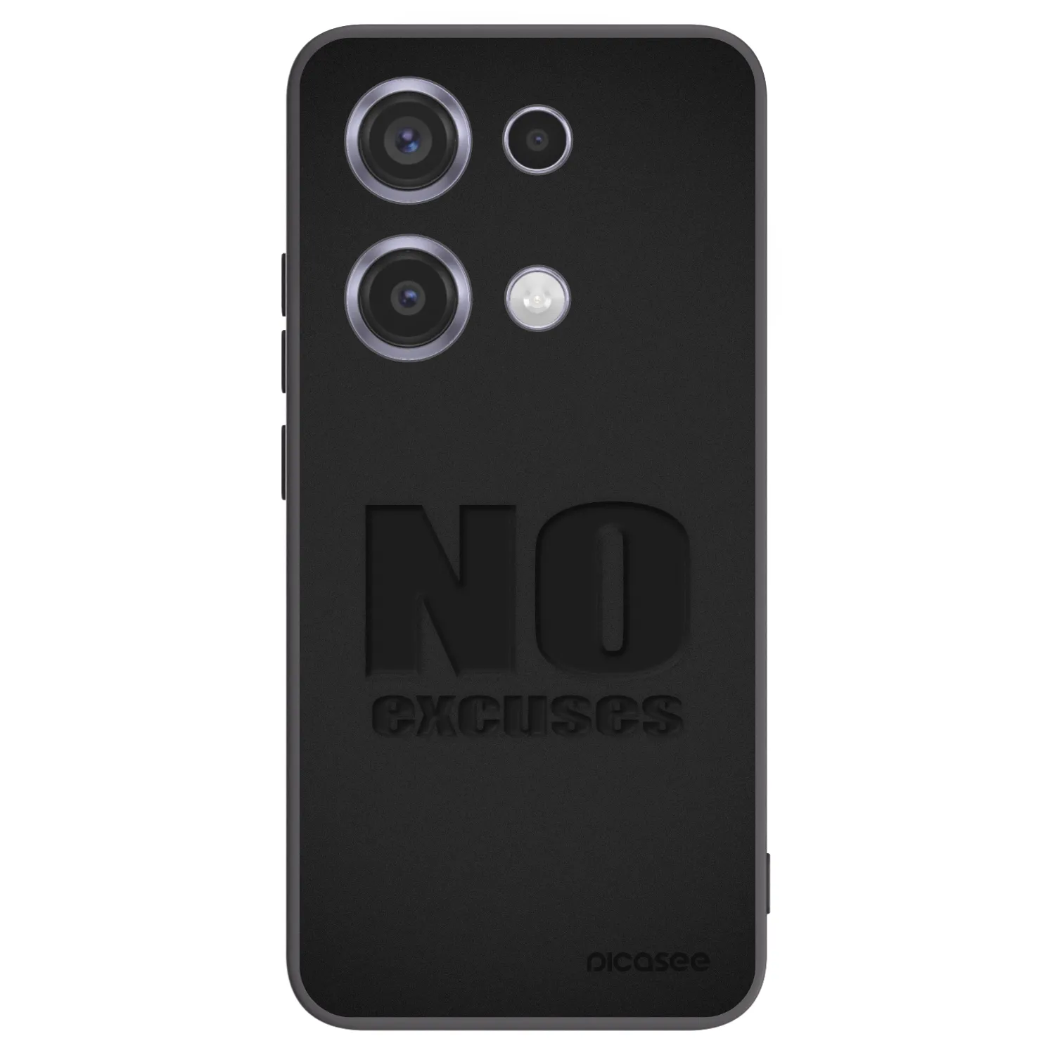 Picasee crna silikonska maskica za Xiaomi Redmi Note 14S - No Excuses