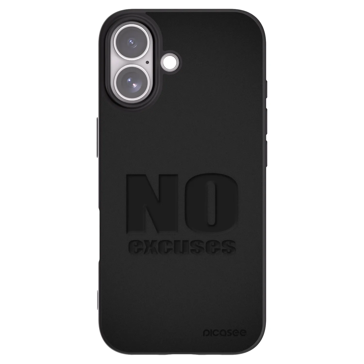 Picasee crna silikonska maskica za Apple iPhone 17 - No Excuses