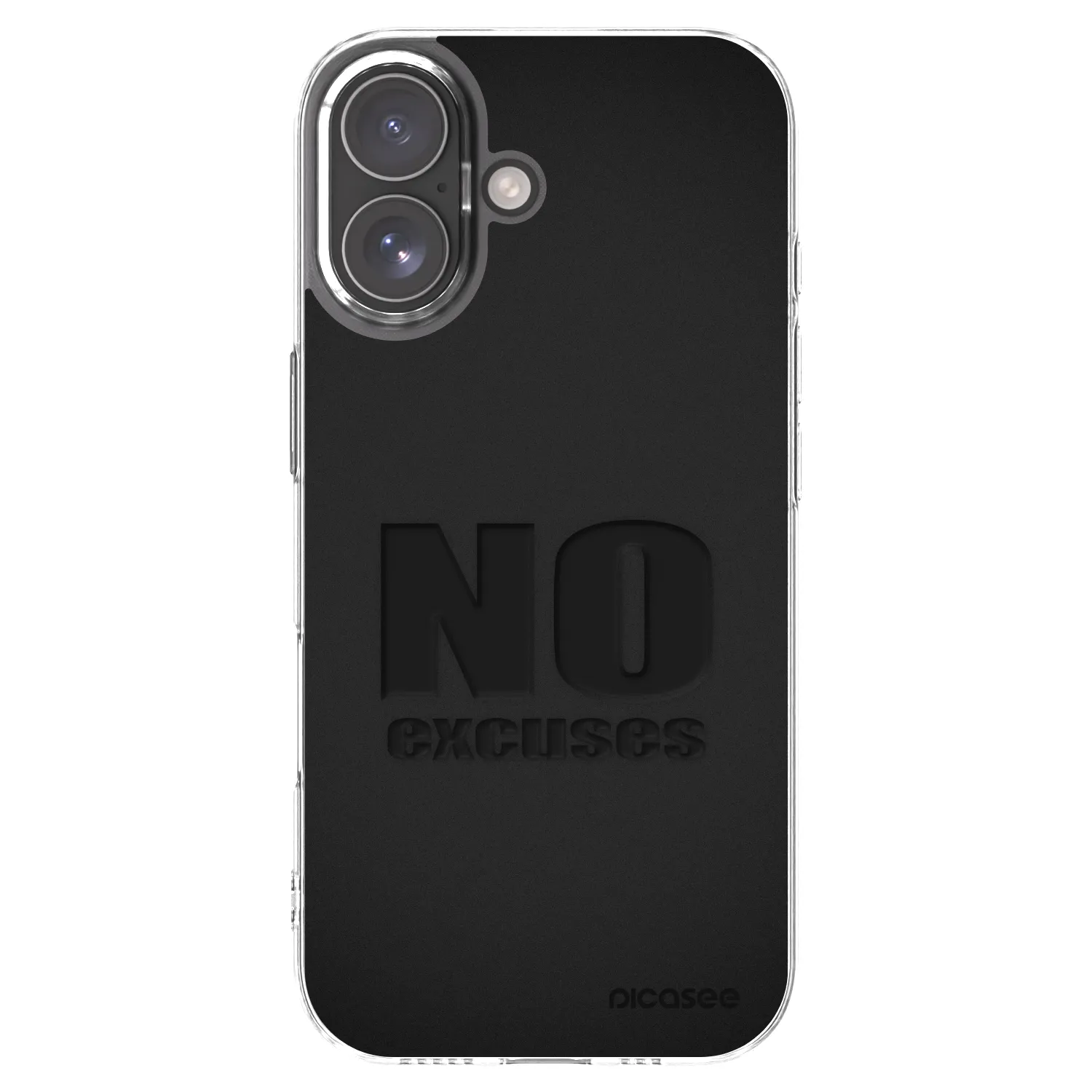 Picasee silikonska prozirna maskica za Apple iPhone 17 - No Excuses