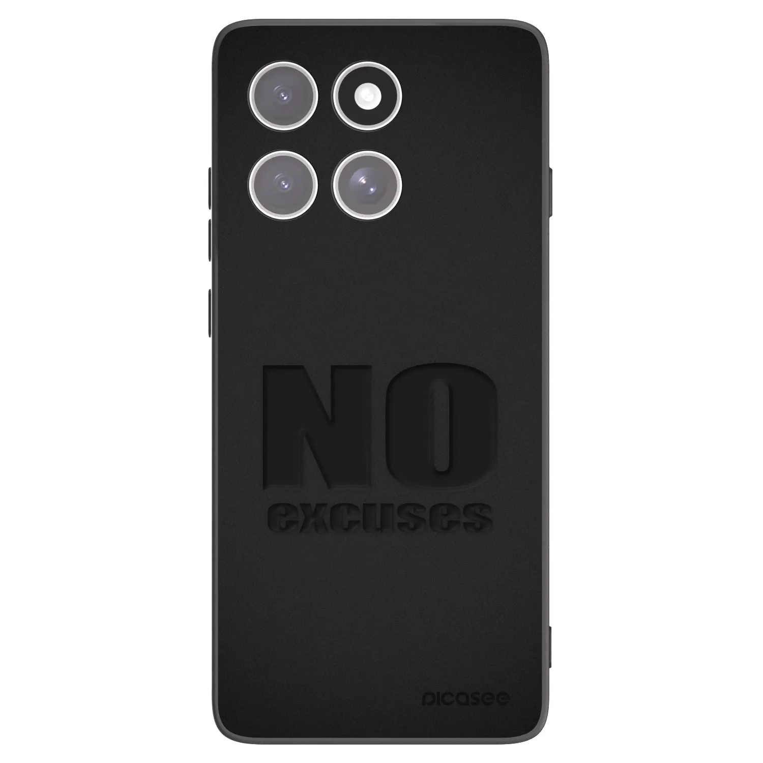 Crna silikonska maskica za Motorola Edge 60 Pro - No Excuses