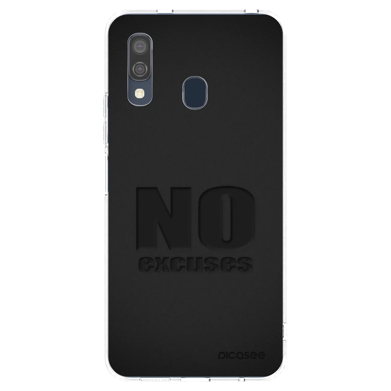 Picasee silikonska prozirna maskica za Samsung Galaxy A40 A405F - No Excuses