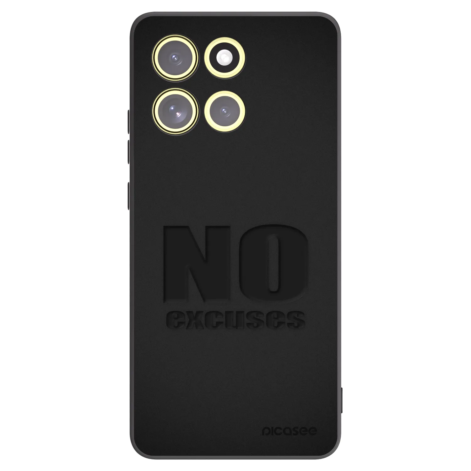 Picasee crna silikonska maskica za Motorola Moto G86 5G - No Excuses