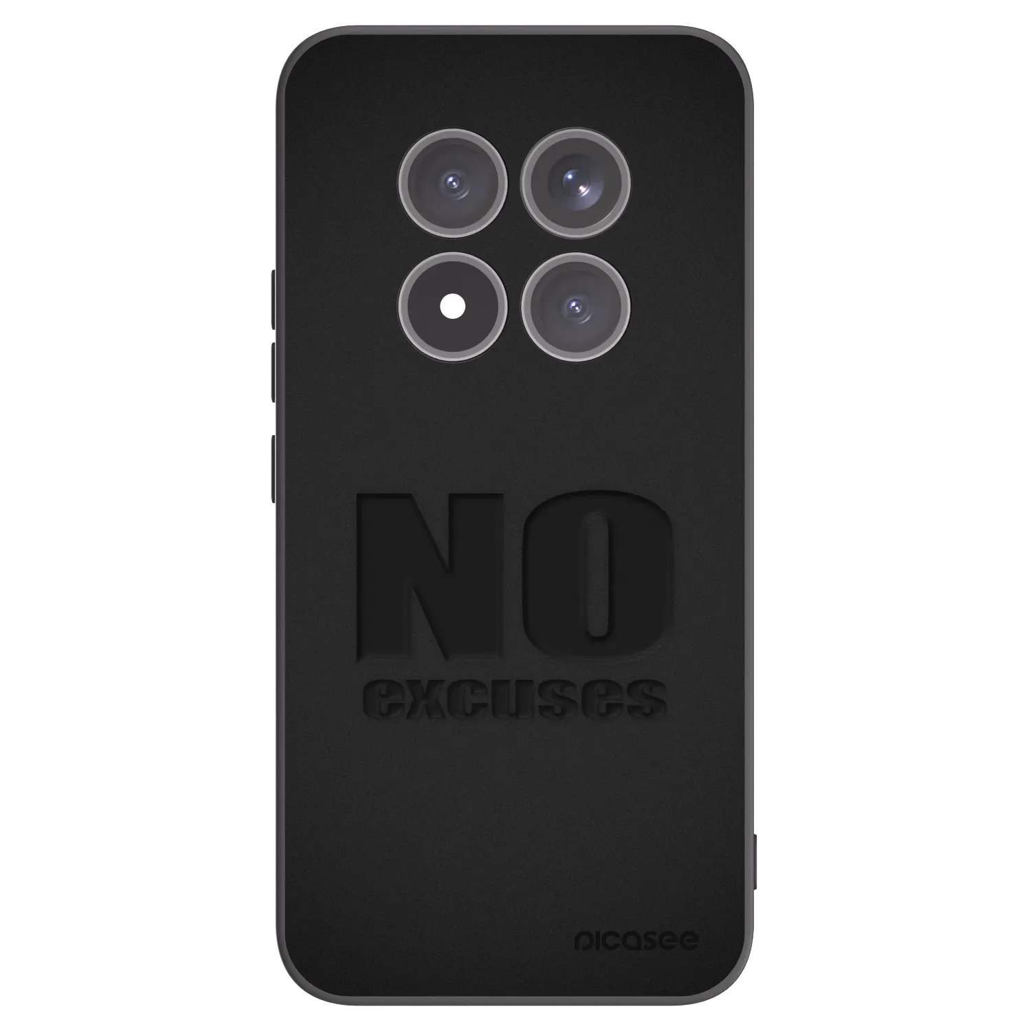 Picasee crna silikonska maskica za Xiaomi Redmi Note 15 Pro+ - No Excuses