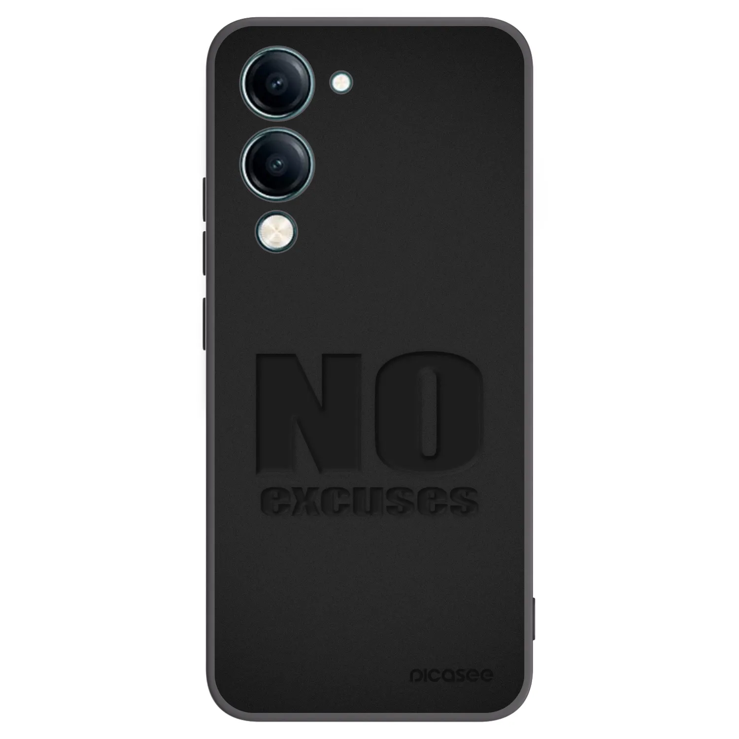 Picasee crna silikonska maskica za Vivo Y29s 5G - No Excuses