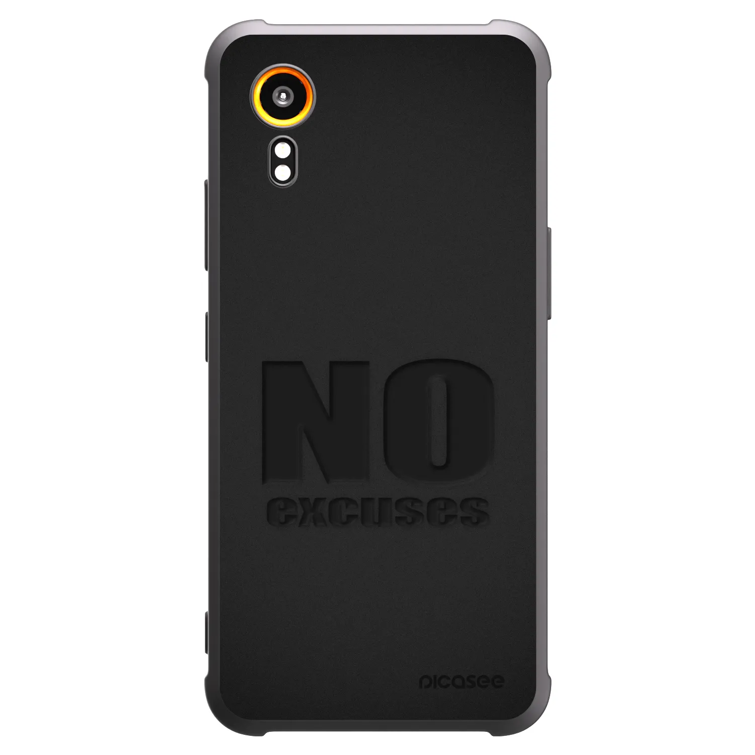 Picasee crna silikonska maskica za Samsung Galaxy Xcover 7 - No Excuses