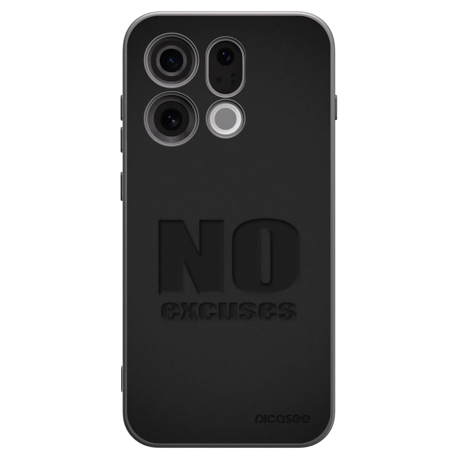 Picasee crna silikonska maskica za OPPO Find X9 - No Excuses