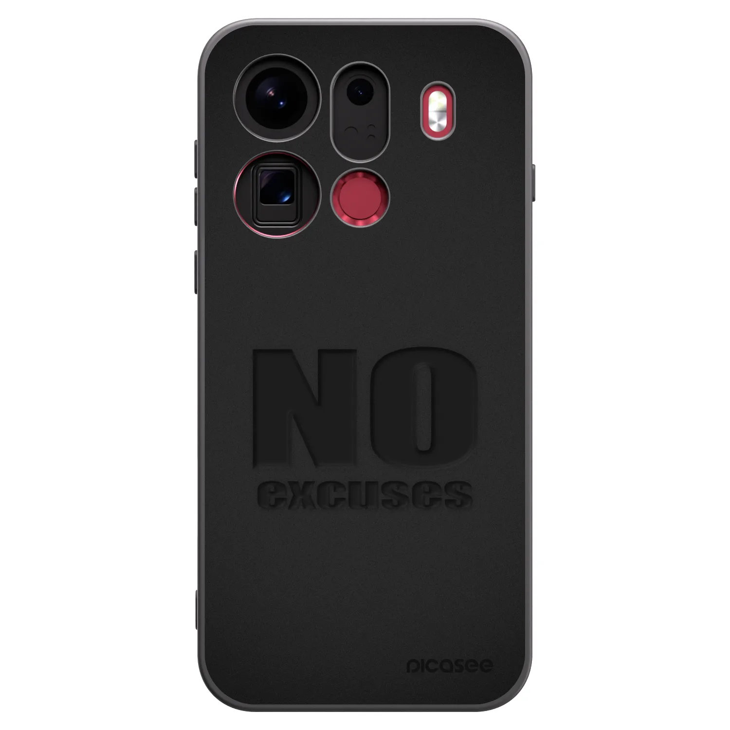 Picasee crna silikonska maskica za OPPO Find X9 Pro - No Excuses