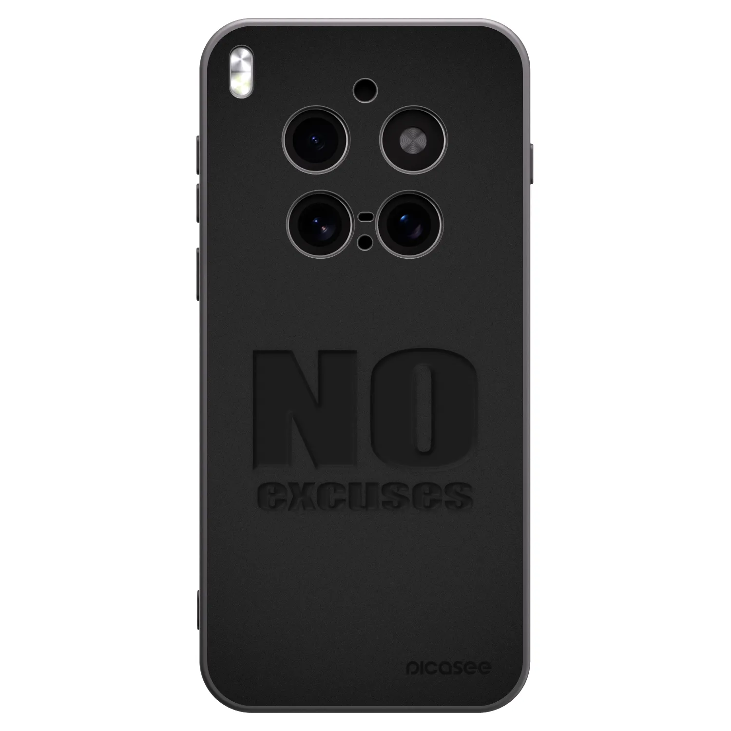 Picasee crna silikonska maskica za Vivo X300 Pro - No Excuses