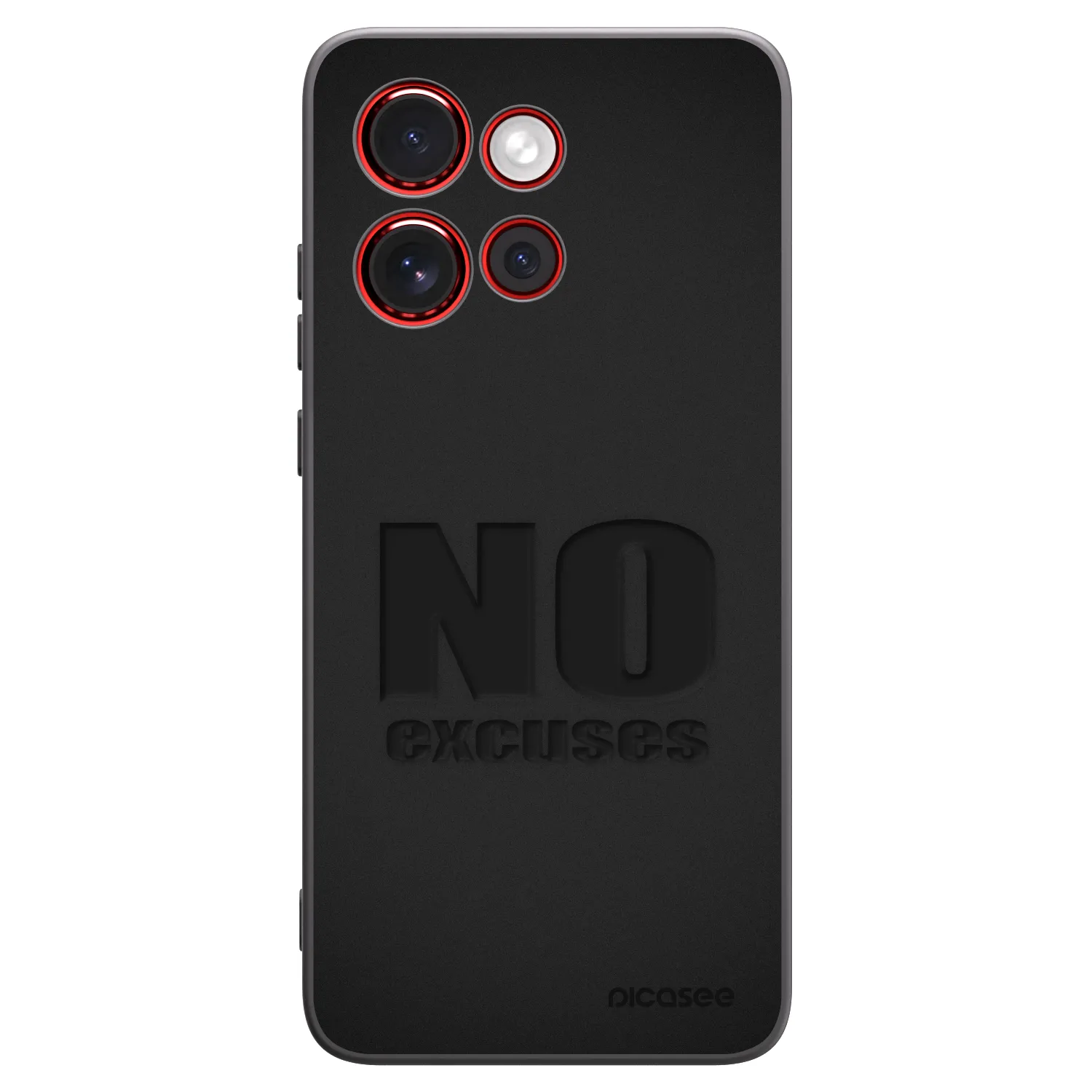 Picasee crna silikonska maskica za Motorola Edge 60 Neo 5G - No Excuses