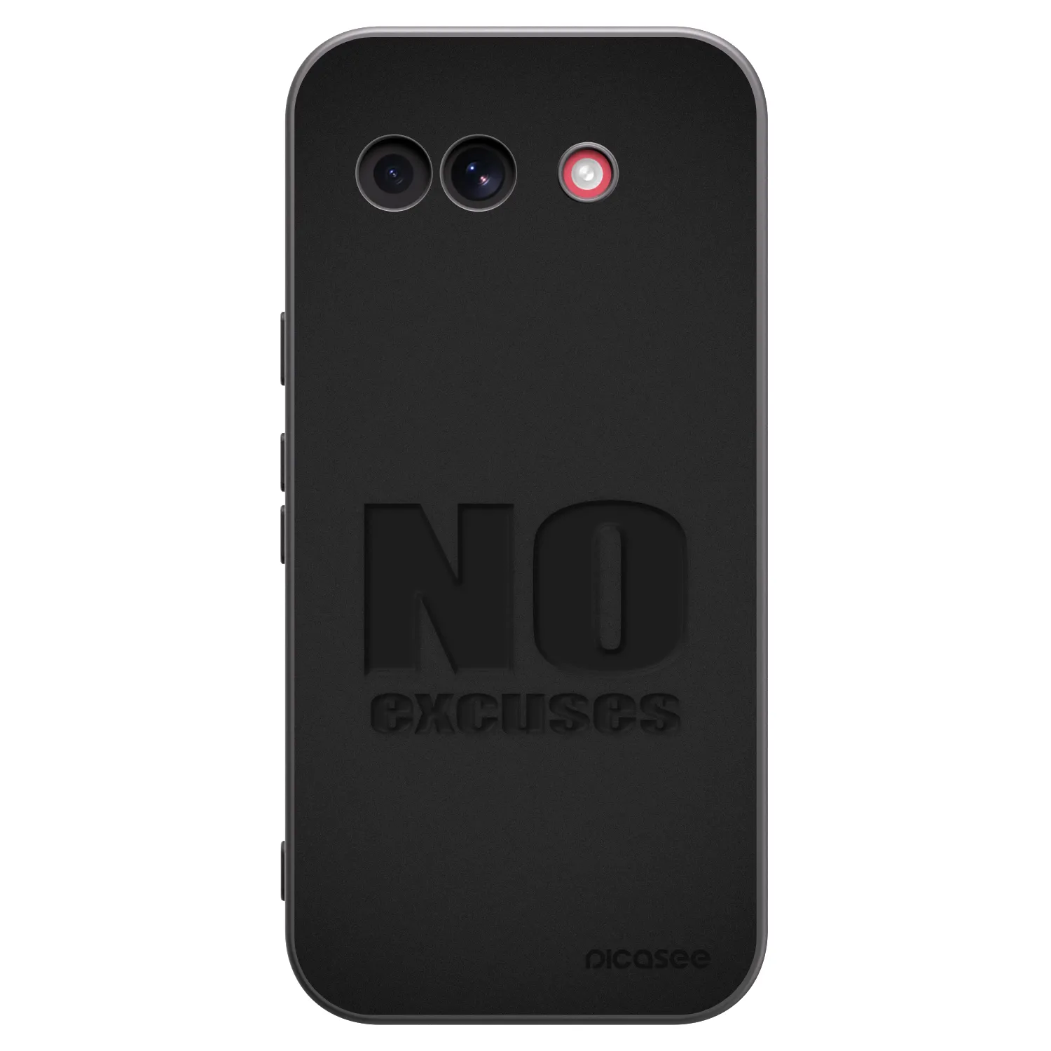 Picasee crna silikonska maskica za Google Pixel 10a - No Excuses