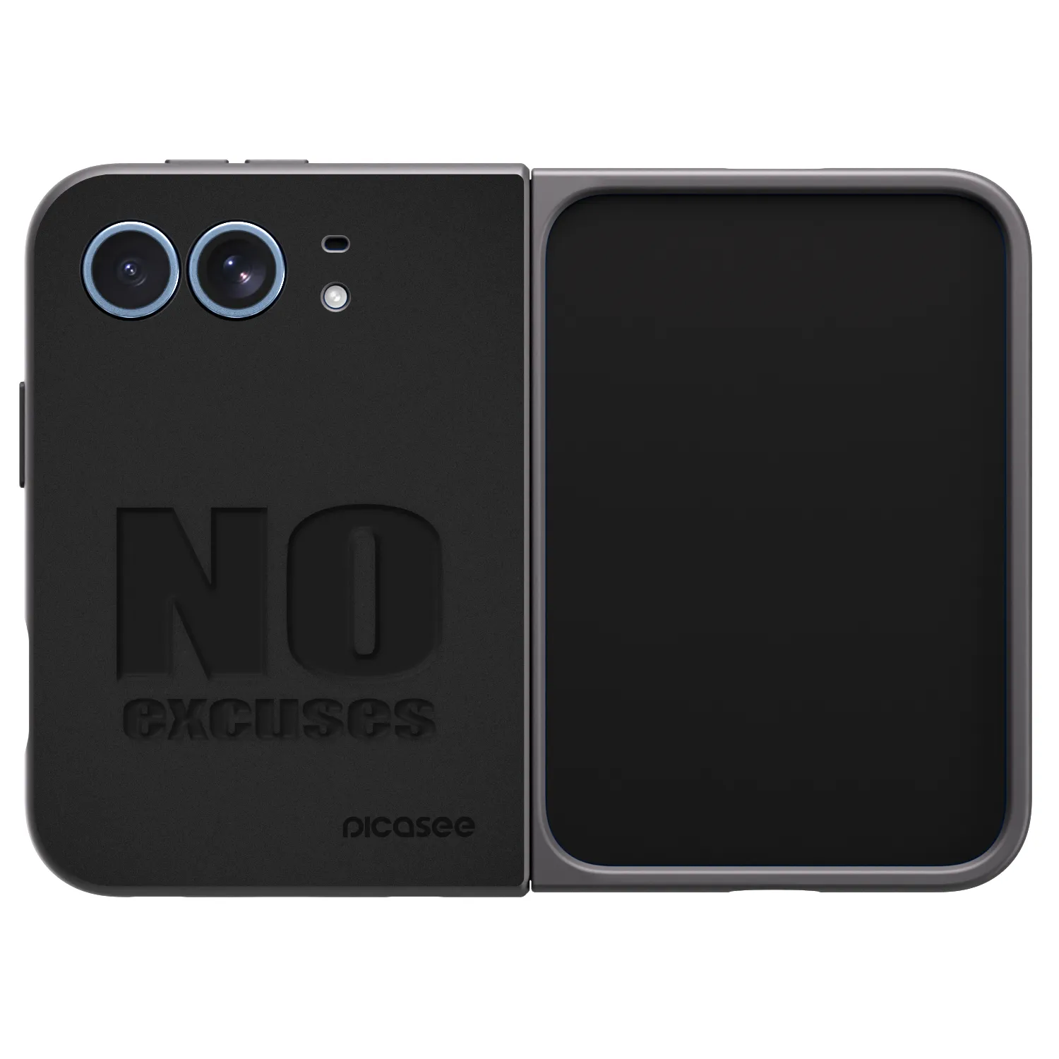 Picasee crna silikonska maskica za Apple iPhone Ultra - No Excuses