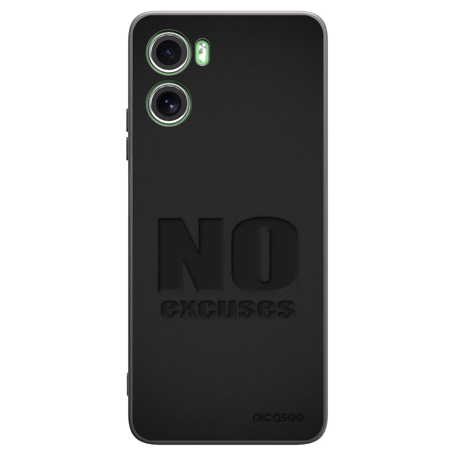 Picasee crna silikonska maskica za Motorola Moto G06 - No Excuses