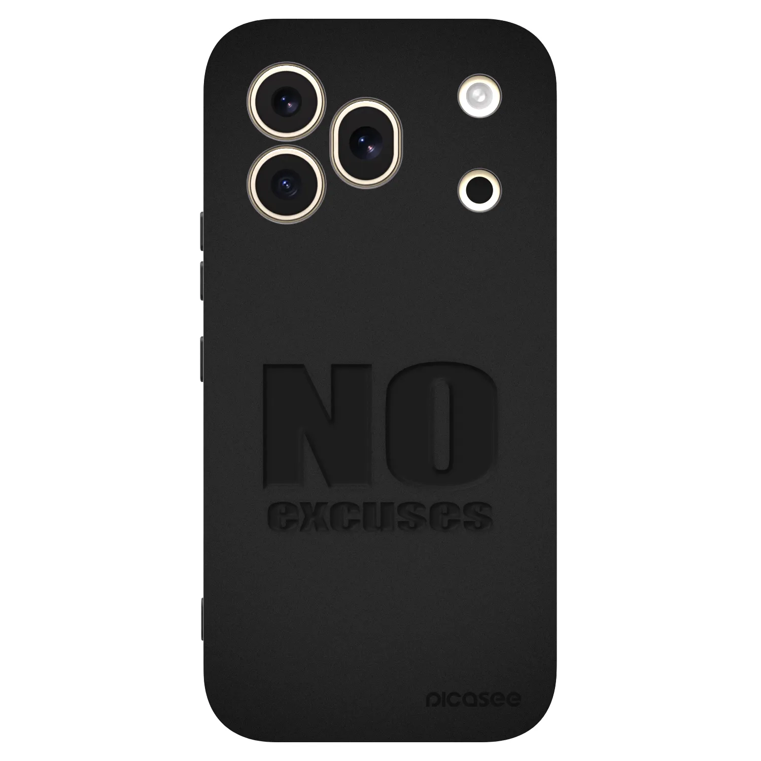 Picasee crna silikonska maskica za Honor 600 Pro - No Excuses