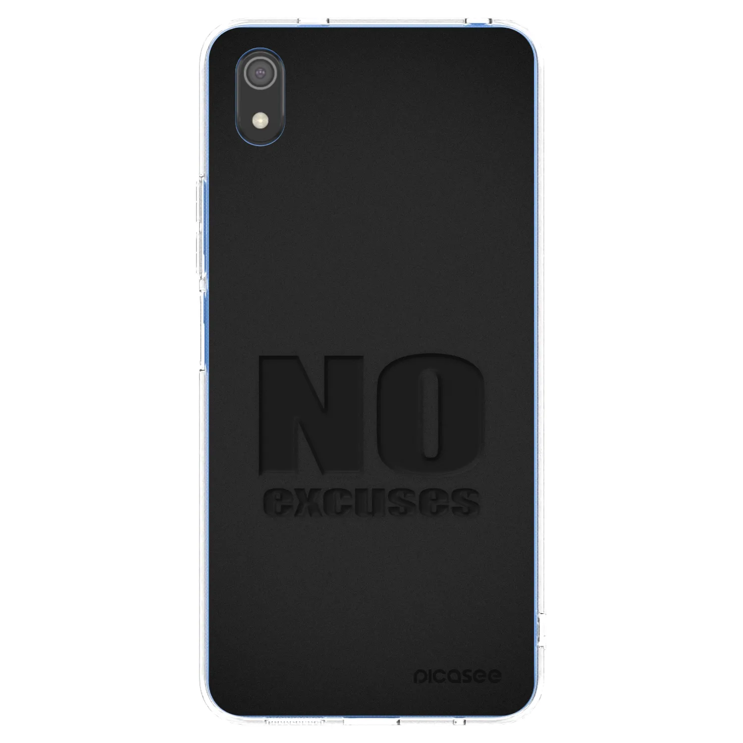 Picasee silikonska prozirna maskica za Xiaomi Redmi 7A - No Excuses