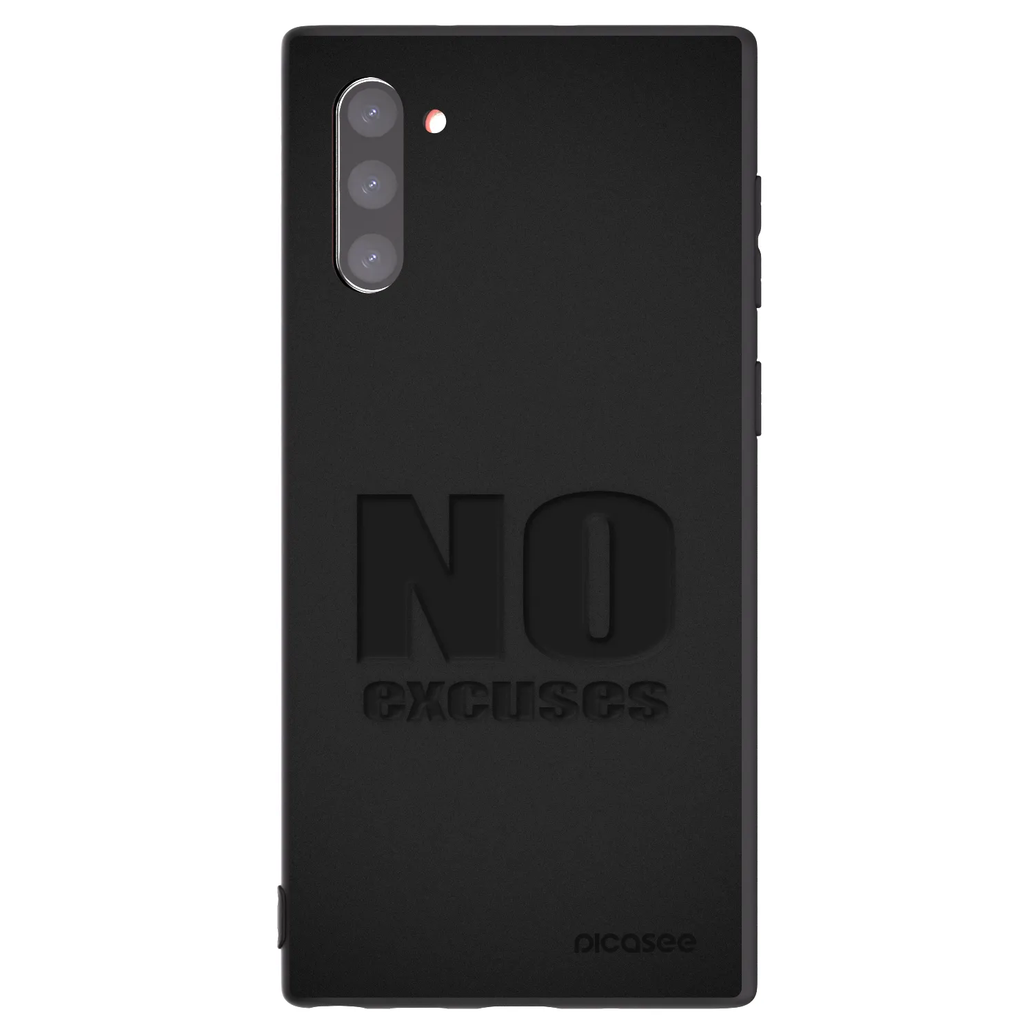 Picasee crna silikonska maskica za Samsung Galaxy Note 10 N970F - No Excuses