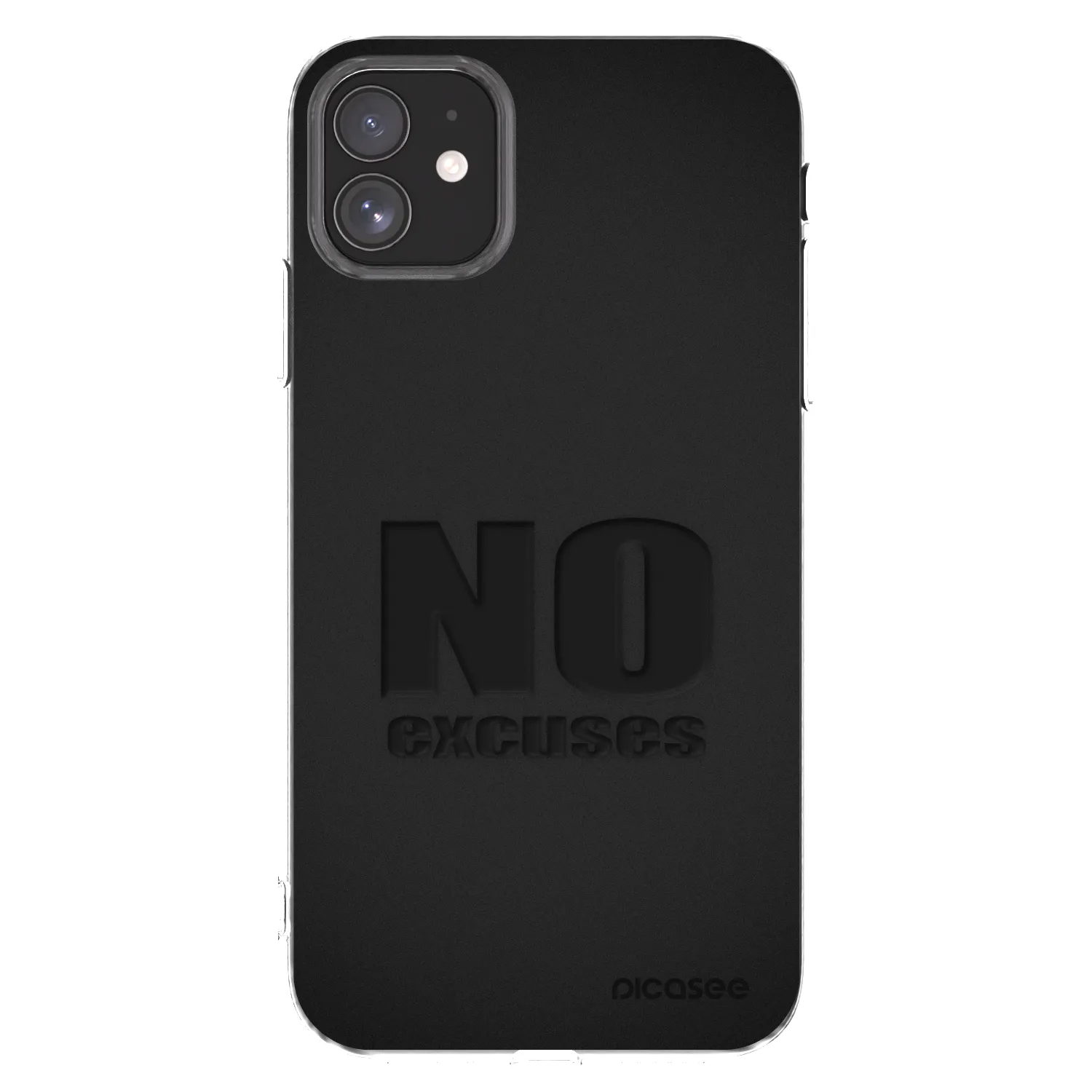 Picasee silikonska prozirna maskica za Apple iPhone 11 - No Excuses