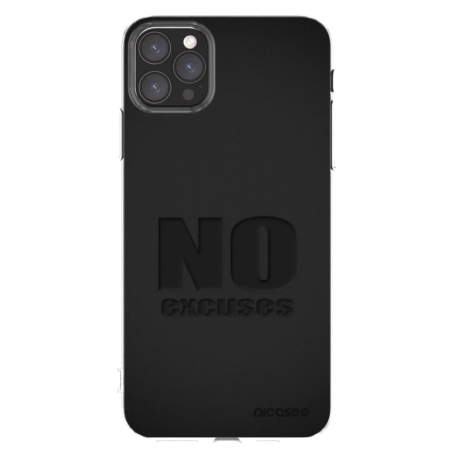 Picasee silikonska prozirna maskica za Apple iPhone 11 Pro Max - No Excuses