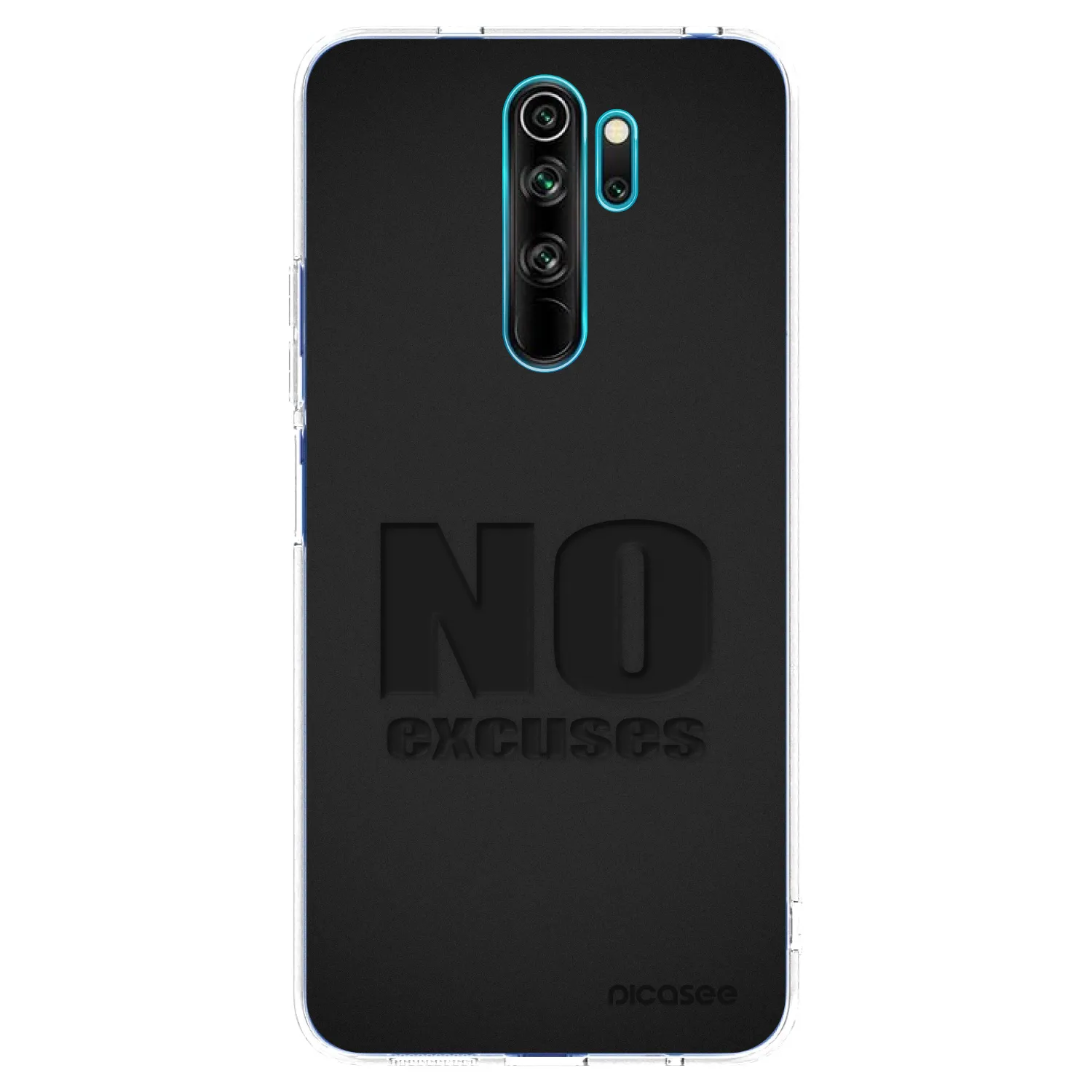 Picasee silikonska prozirna maskica za Xiaomi Redmi Note 8 Pro - No Excuses