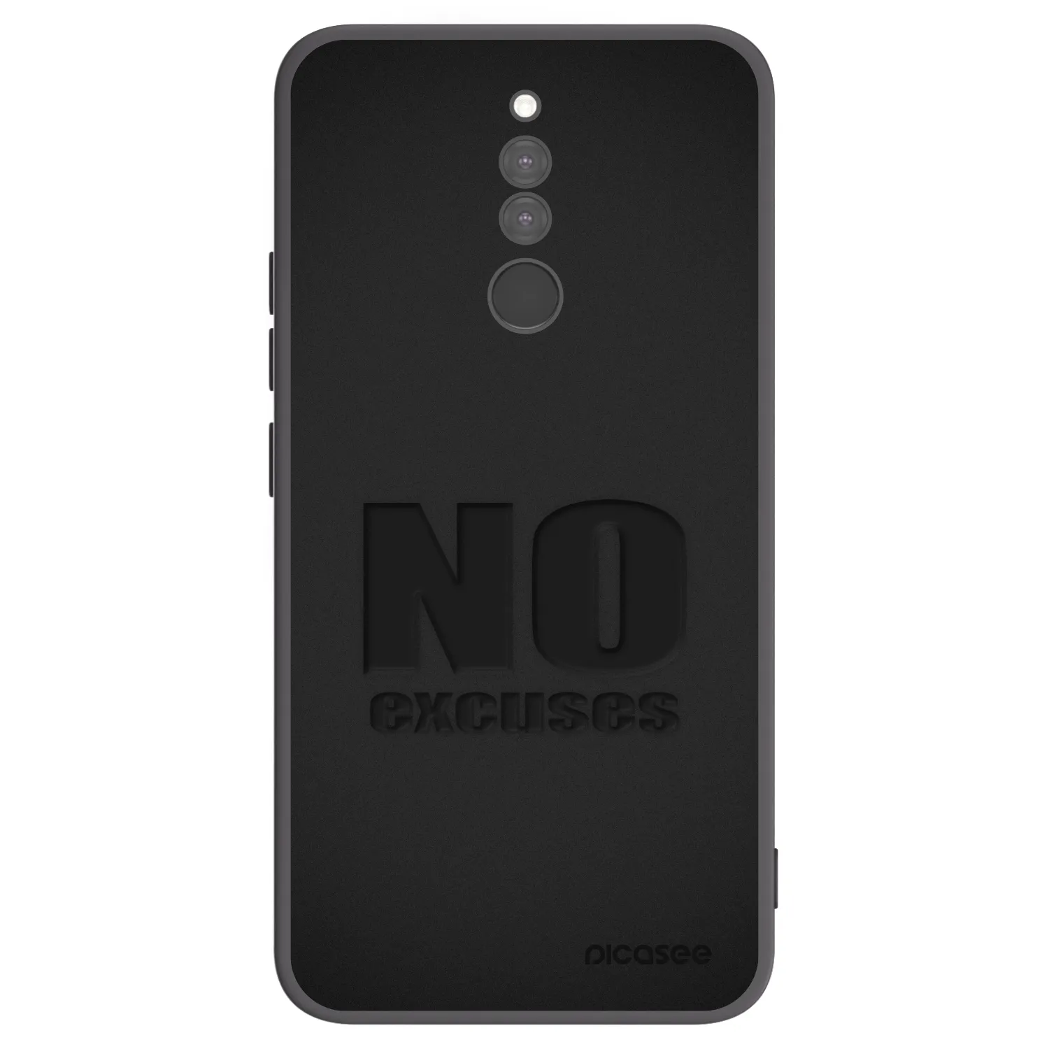 Picasee crna silikonska maskica za Xiaomi Redmi 8 - No Excuses