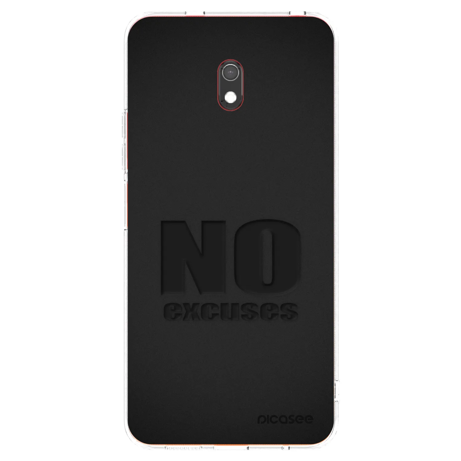 Picasee silikonska prozirna maskica za Xiaomi Redmi 8A - No Excuses