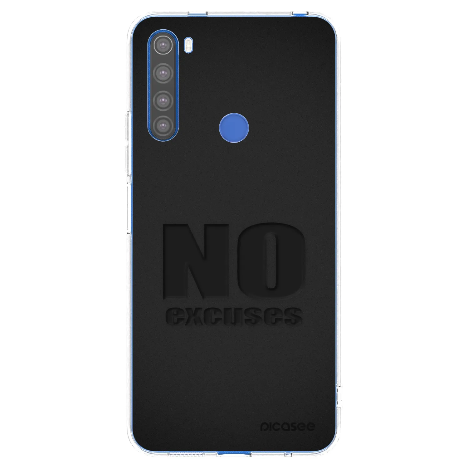 Picasee silikonska prozirna maskica za Xiaomi Redmi Note 8T - No Excuses