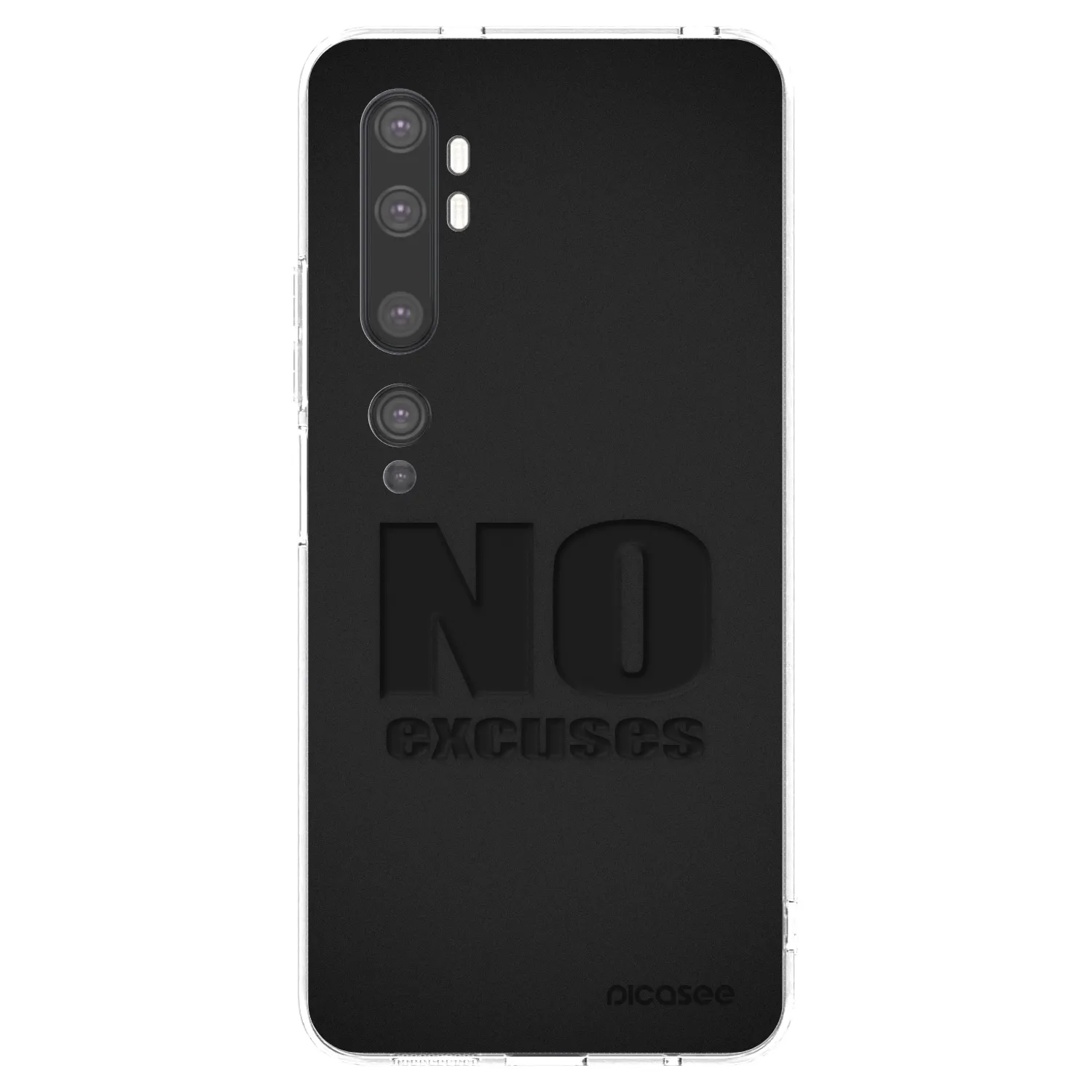 Picasee silikonska prozirna maskica za Xiaomi Mi Note 10 (Pro) - No Excuses