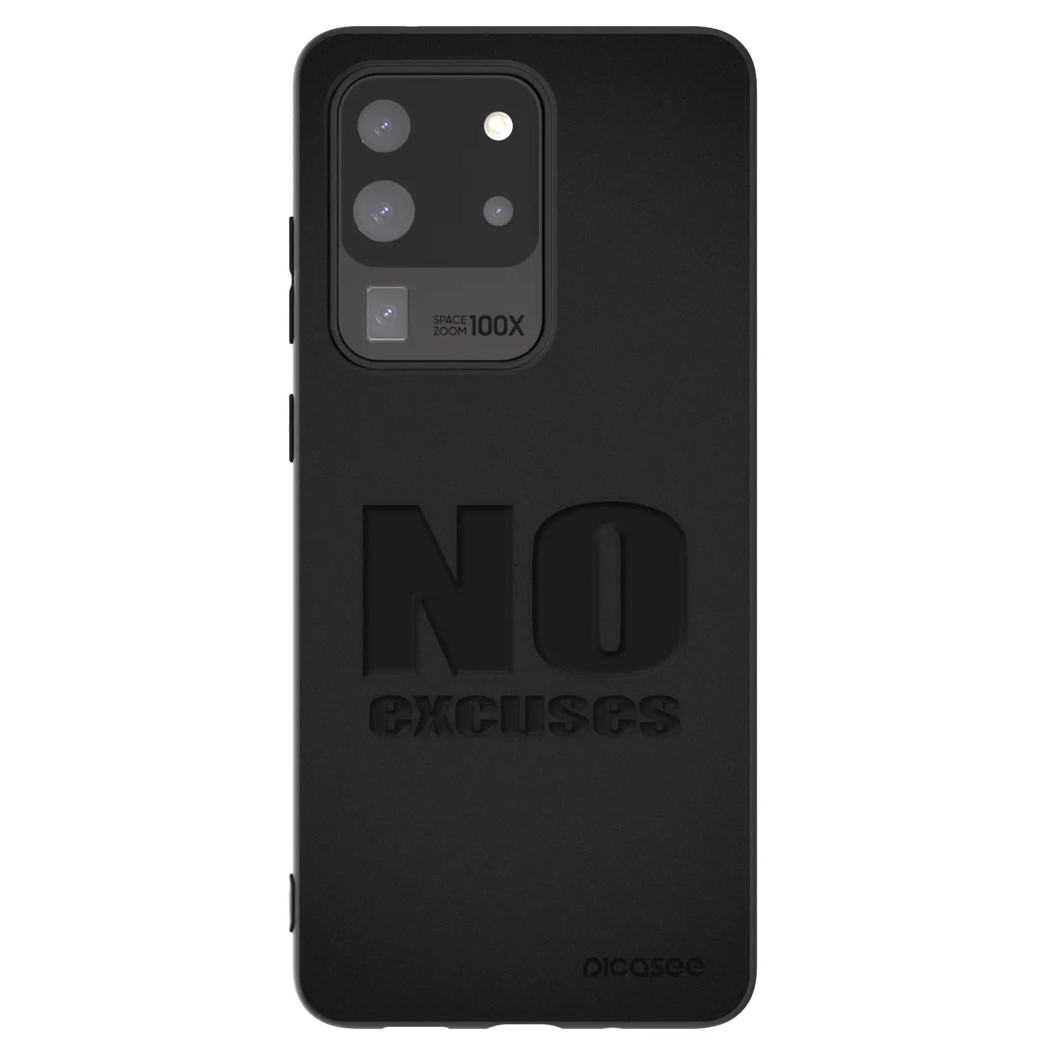 Picasee crna silikonska maskica za Samsung Galaxy S20 Ultra 5G G988F - No Excuses