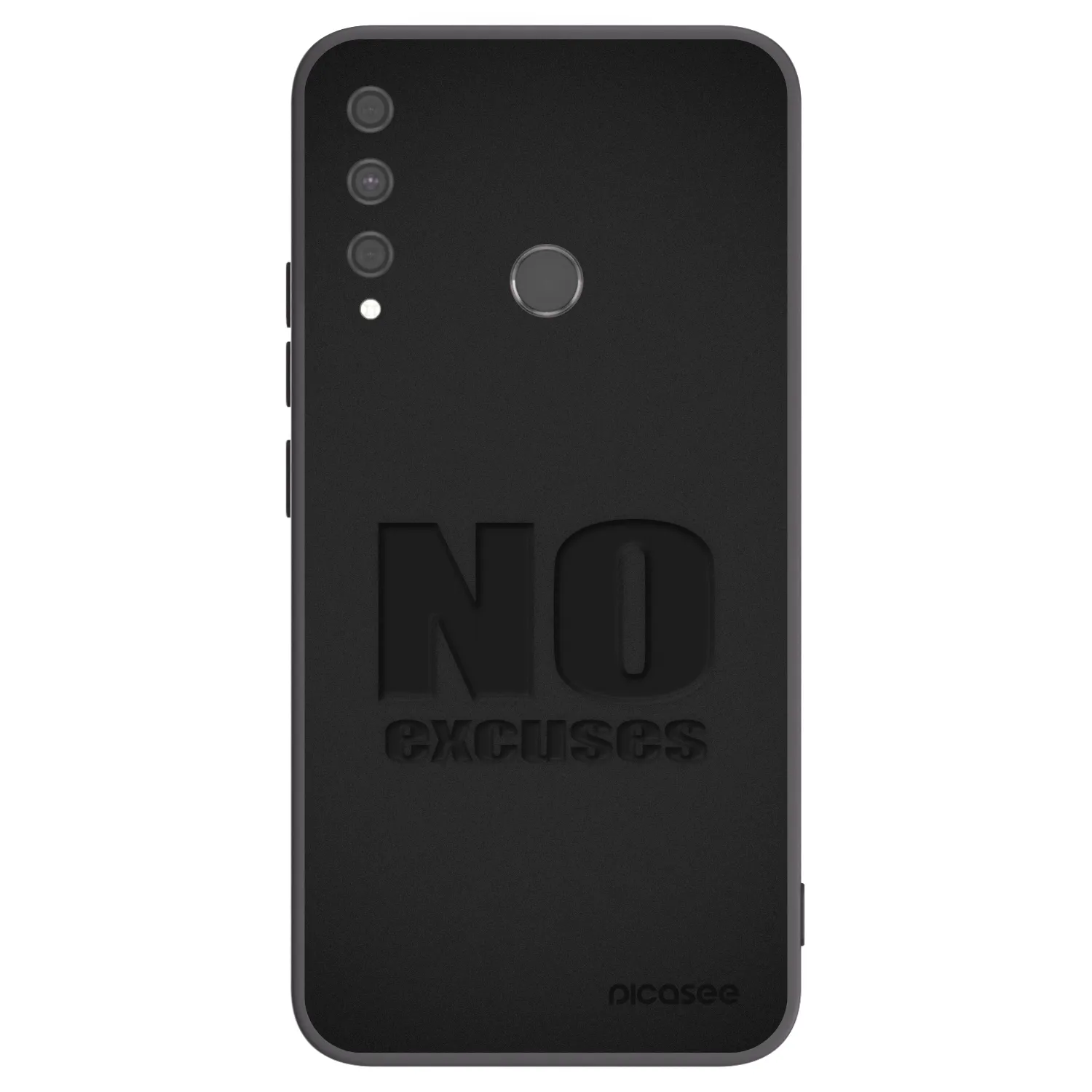 Picasee crna silikonska maskica za Huawei P40 Lite E - No Excuses