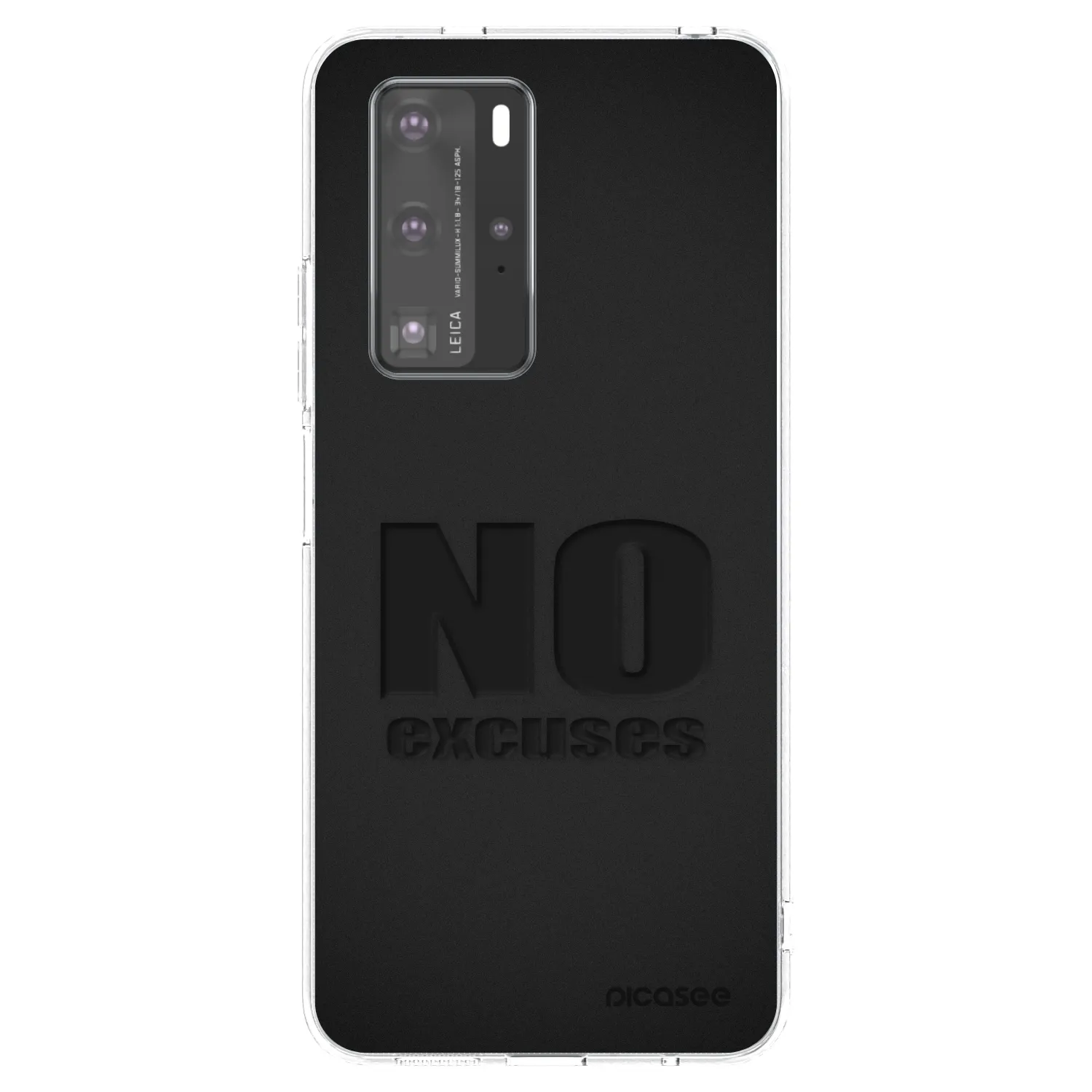 Picasee silikonska prozirna maskica za Huawei P40 Pro - No Excuses