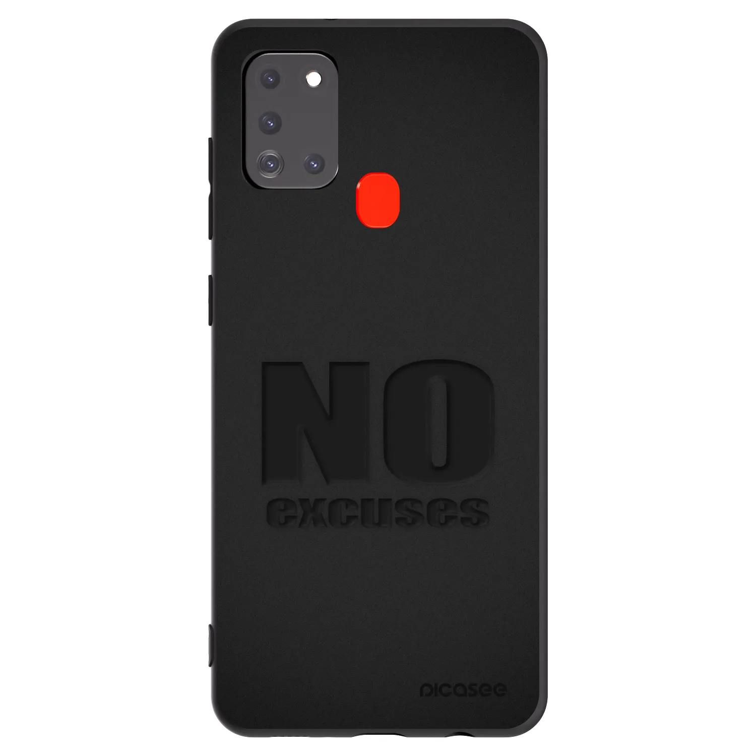 Picasee crna silikonska maskica za Samsung Galaxy A21s - No Excuses