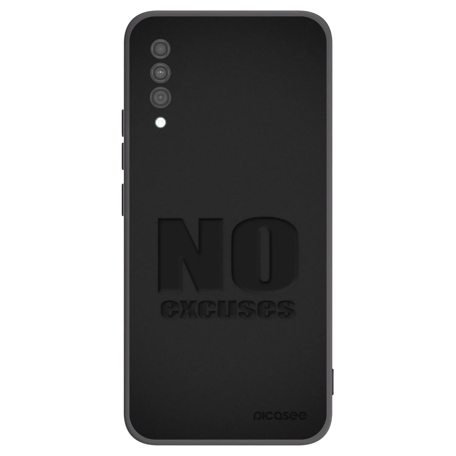 Picasee crna silikonska maskica za Samsung Galaxy A30s A307F - No Excuses