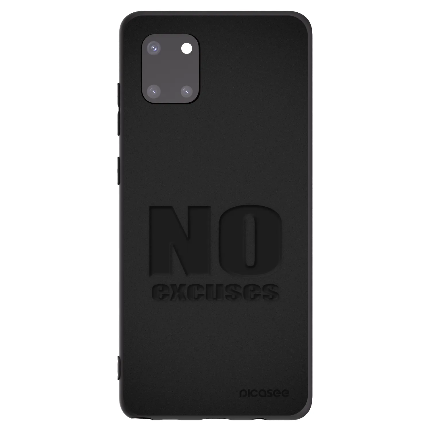 Picasee crna silikonska maskica za Samsung Galaxy Note 10 Lite N770F - No Excuses