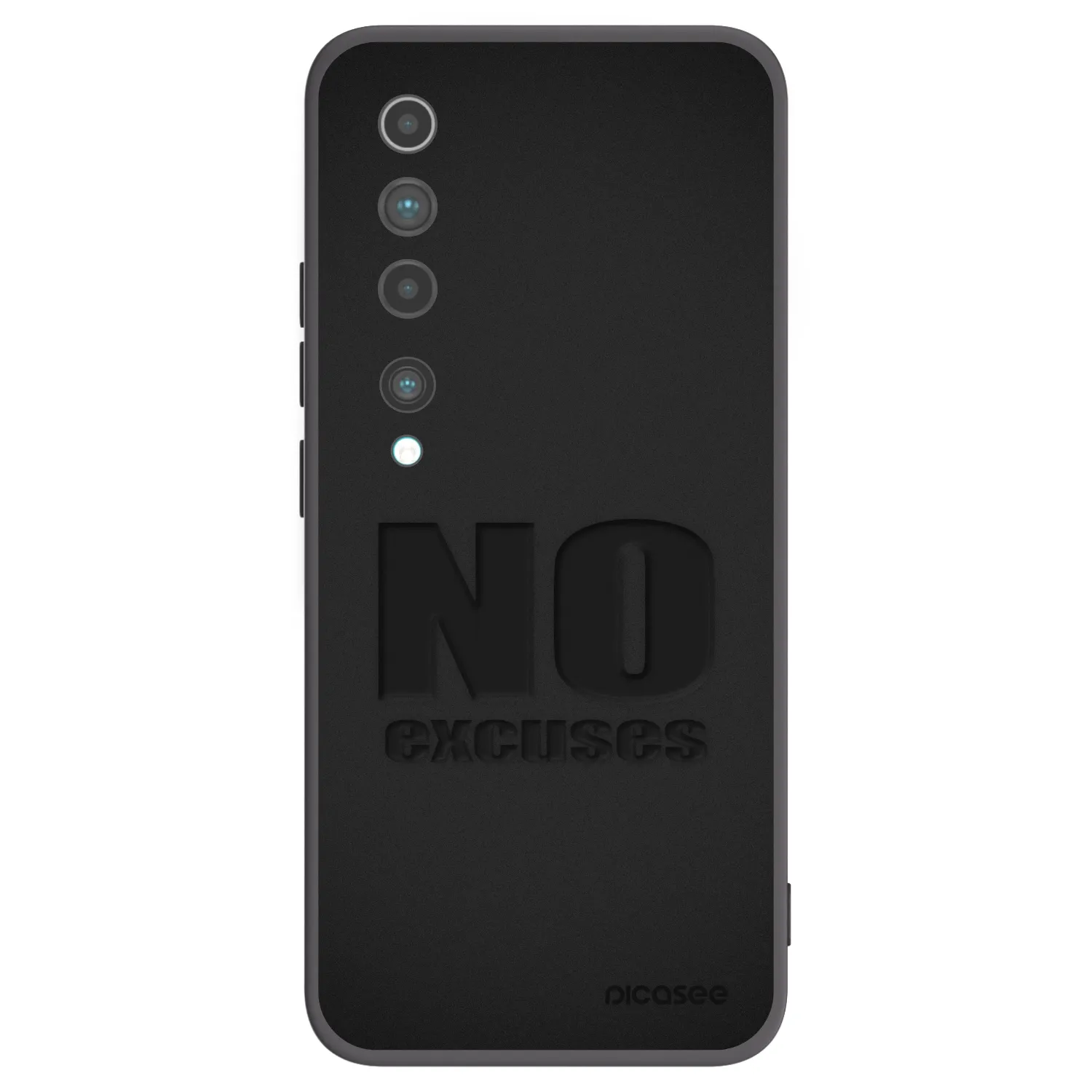 Picasee crna silikonska maskica za Xiaomi Mi 10 - No Excuses
