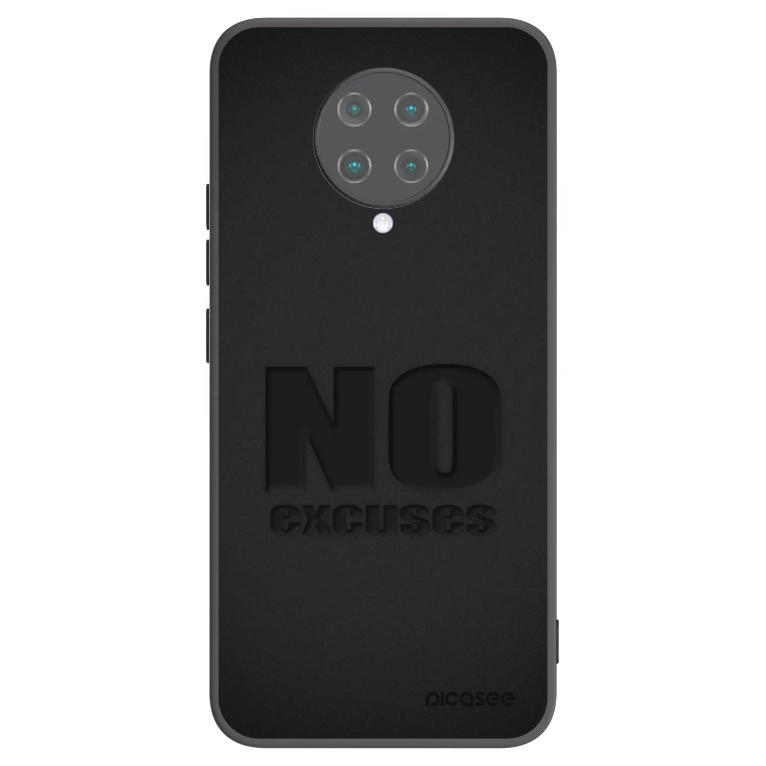 Picasee crna silikonska maskica za Xiaomi Poco F2 Pro - No Excuses
