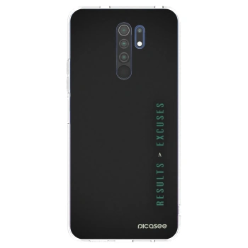 Picasee silikonska prozirna maskica za Xiaomi Redmi 9 - Results x Excuses