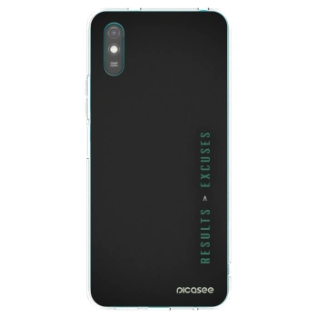 Picasee silikonska prozirna maskica za Xiaomi Redmi 9A - Results x Excuses