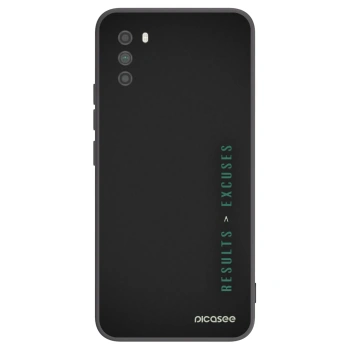 Picasee crna silikonska maskica za Xiaomi Poco M3 - Results x Excuses