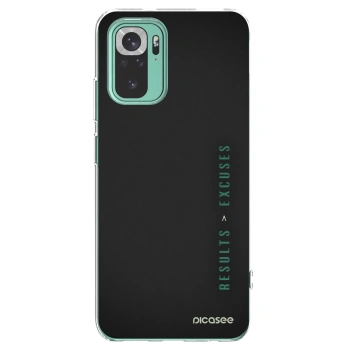 Picasee silikonska prozirna maskica za Xiaomi Redmi Note 10 Pro - Results x Excuses
