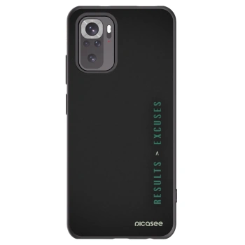 Picasee crna silikonska maskica za Xiaomi Redmi Note 10S - Results x Excuses