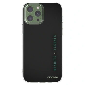 Picasee silikonska prozirna maskica za Apple iPhone 13 Pro Max - Results x Excuses