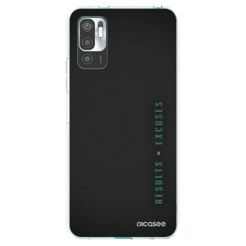 Picasee silikonska prozirna maskica za Xiaomi Redmi Note 10 5G - Results x Excuses
