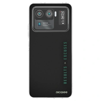 Picasee silikonska prozirna maskica za Xiaomi Mi 11 Ultra - Results x Excuses